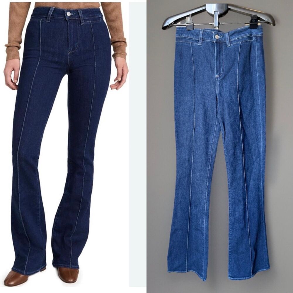 PAIGE Laurel Canyon High Rise Jeans Women’s 29 Blue Bootcut Stretch Denim